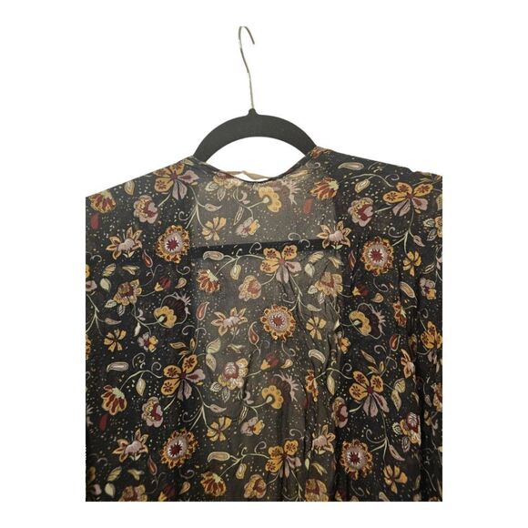 SOFT SURROUNDINGS Kimono Kaftan Blouse Embellished Beach Coverup Tunic Top -OSFM - Picture 3 of 7